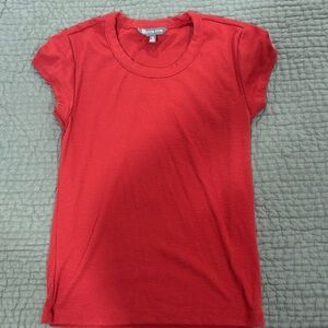 Title Nine Scarlet ribbed Short Sleeve Tee size small